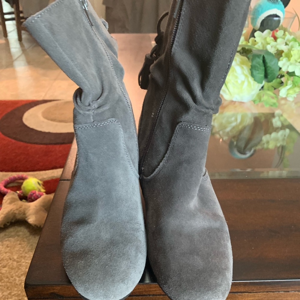 Suede Ankle Booties